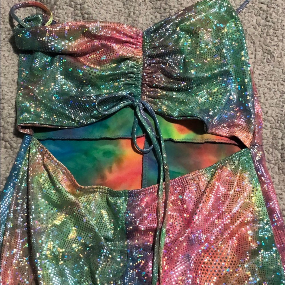 Cute rainbow romper